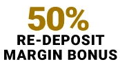 50% Re-Deposit Margi